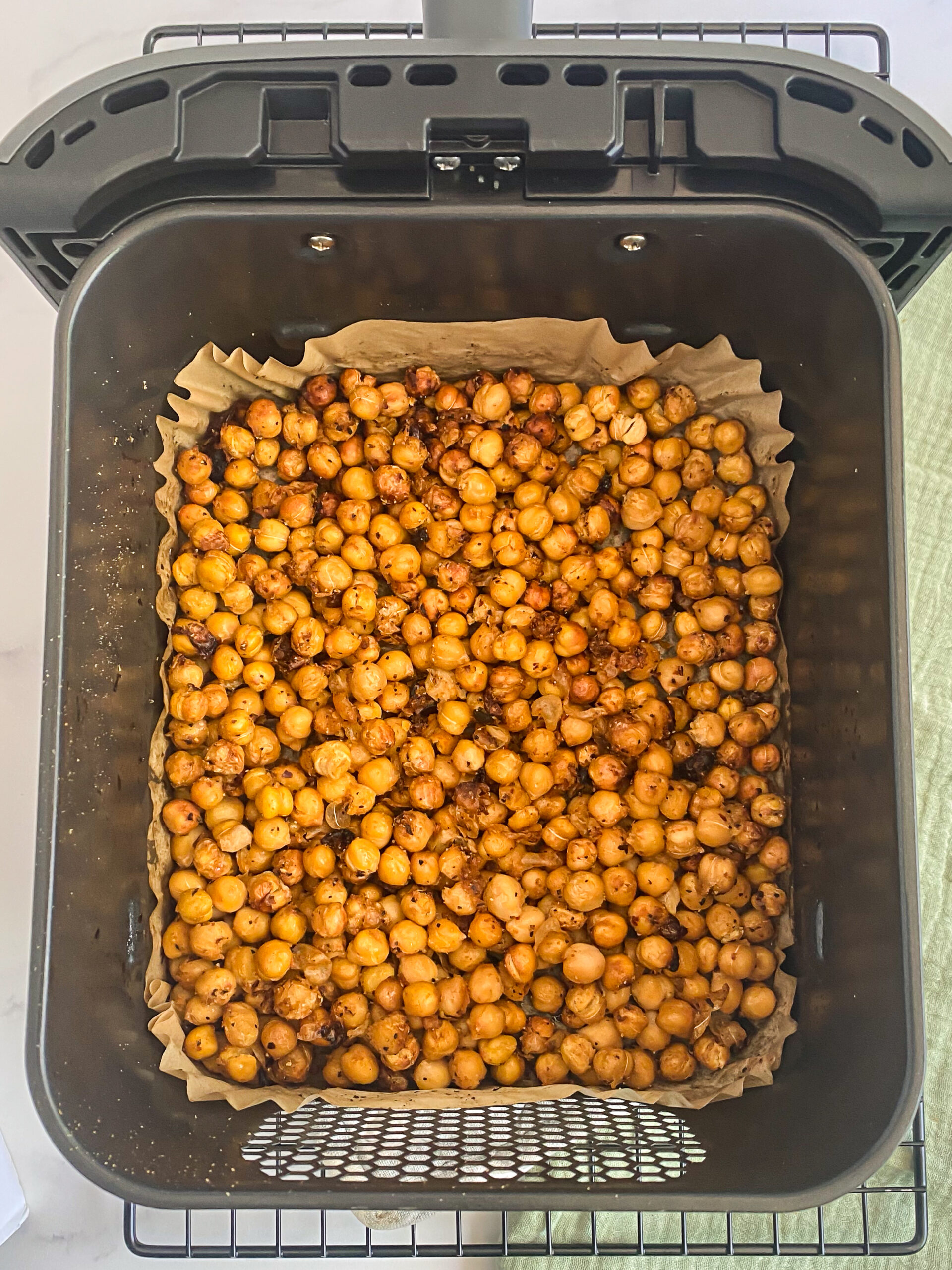 Easy Air Fryer Chili Crunch Chickpeas