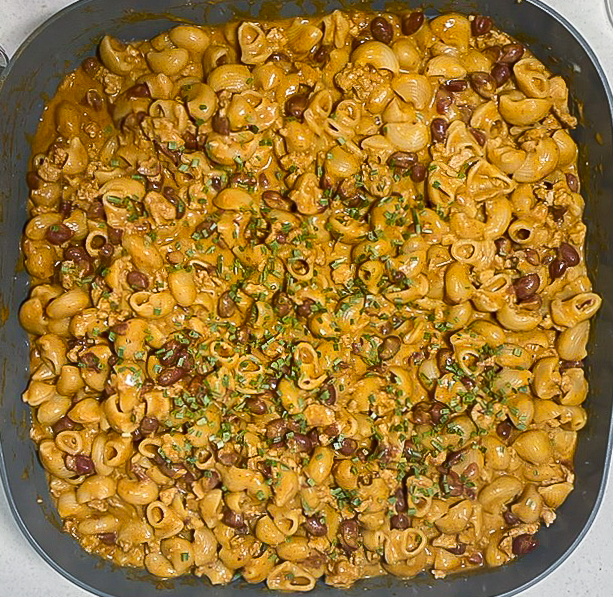 One Pot Chili Mac and Cheese